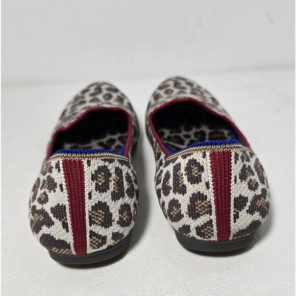 Rothy's The Loafer Mocha Spot Leopard Animal Print Flats Women's Sz 6.5 Slip On - Picture 6 of 10